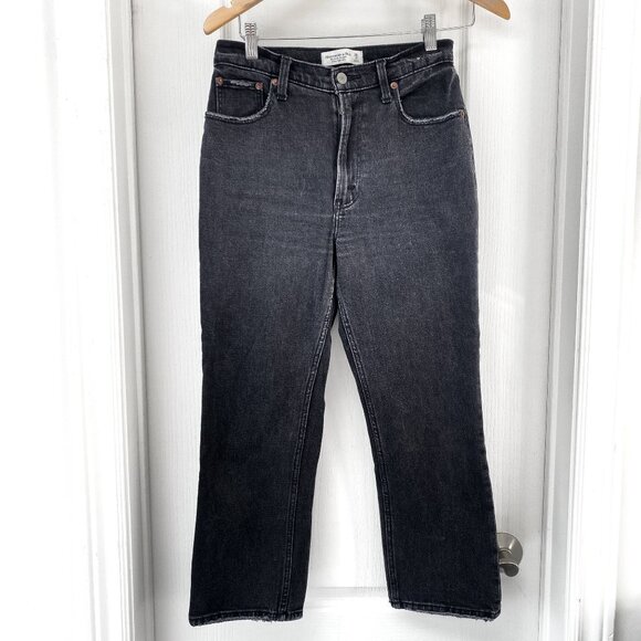 Abercrombie And Fitch - Curve Love Ultra High Rise Ankle Straight Jean - 2 Short - Picture 8 of 14